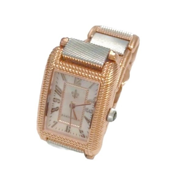 New! JUDITH RIPKA Rose Gold and silver Lexington 100G Watch - Picture 1 of 9
